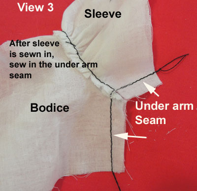 How to make doll clothes tutorial - Under Arm Seam